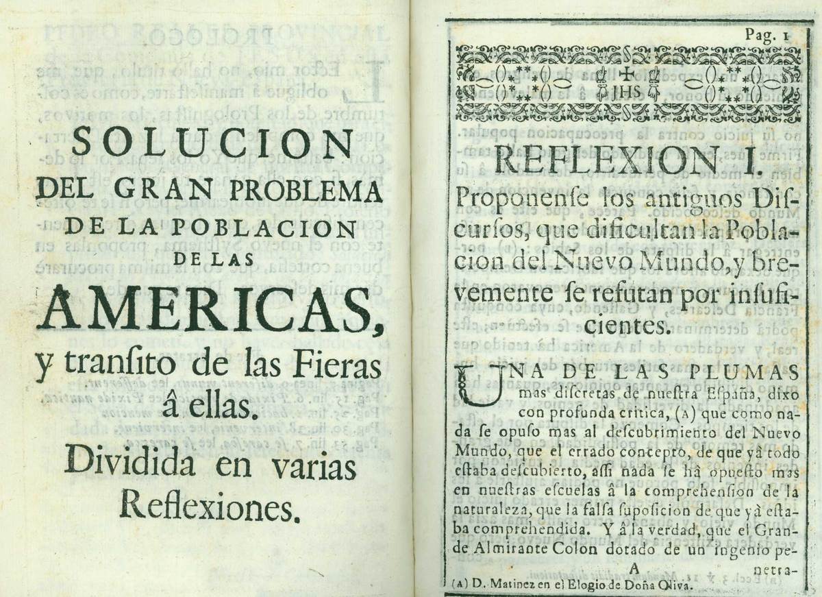 Solucion del gran problema acerca de la poblacion de las Americas…(Mexico City, 1763)<br />
