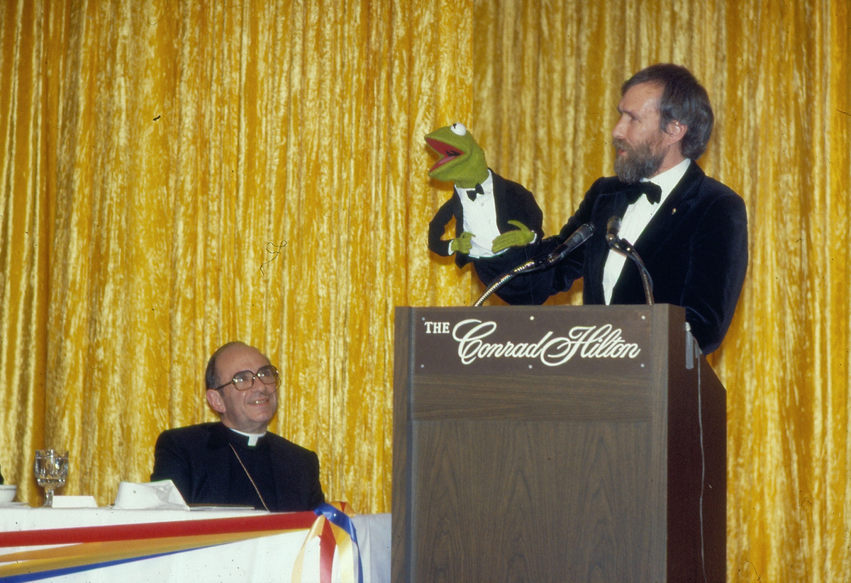 Jim Henson and Kermit, 1982
