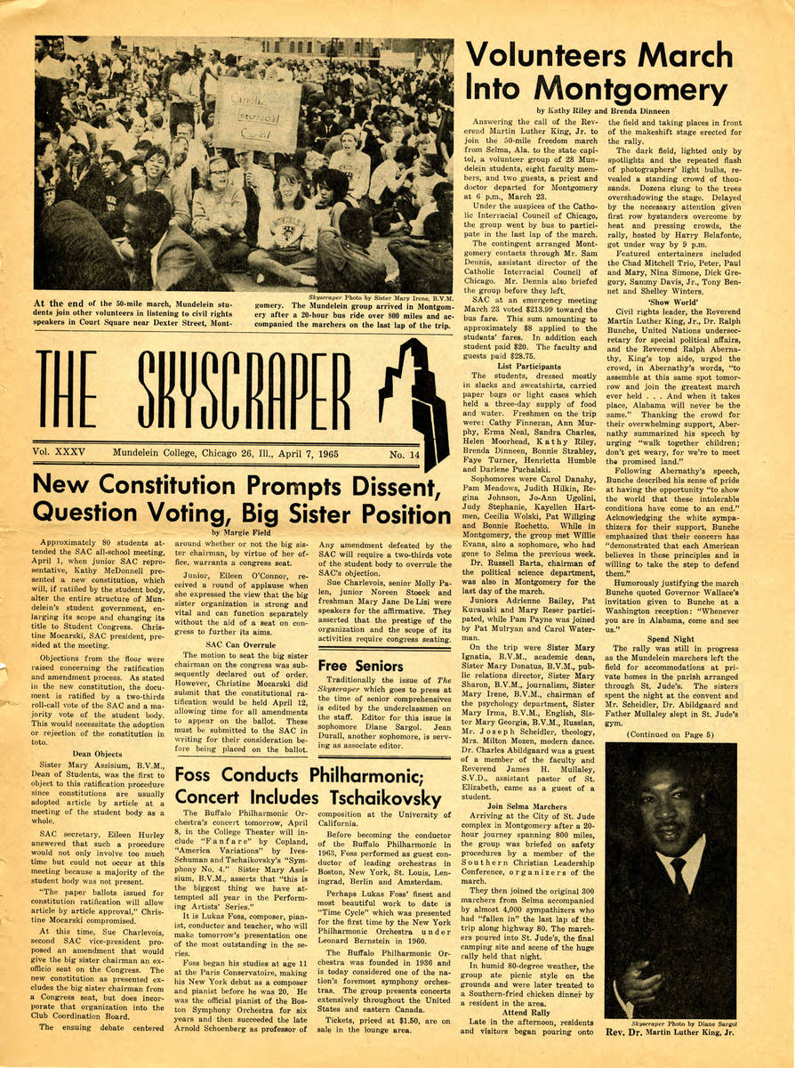 Special edition on Selma March, Skyscraper, April 7, 1965