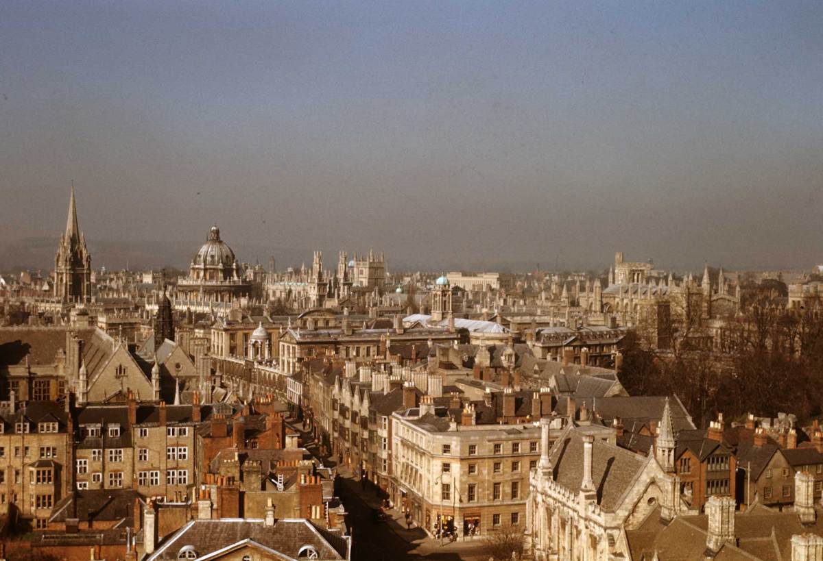 Oxford-General View from Magdalen Tower