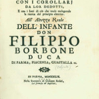 I fenomeni elettrici, con i corollarj da lor dedotti, e con i fonti di clio she rende malagevole la ricerca del principio elettrico... (Parma, 1749)