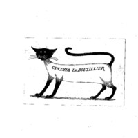 Gorey Designed Personal Book Plates Le Boutillier