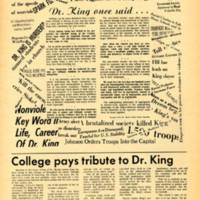 Special Issue on MLK Assassination, Skyscraper, April 9, 1968