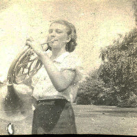 Mollie Playing the French Horn