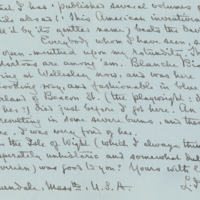 Louise Imogen Guiney letter, page 3