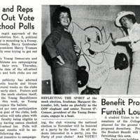 "Dems and Reps Bring Out Vote At School Polls," Skyscraper, October 19, 1960