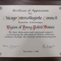 CIC Certificate of Appreciation, 1981.JPG
